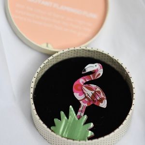 Erstwilder Flamboyant Flamingo Funk Brooch
